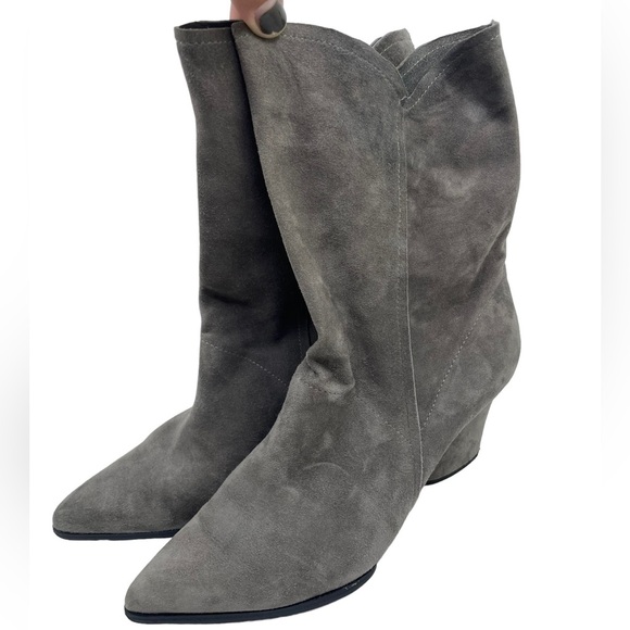 Donald Pliner Lora grey suede booties size 7.5 - Picture 7 of 14